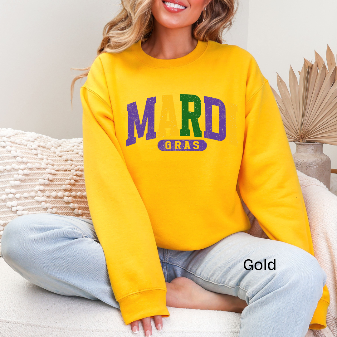 Mardi Gras Crewneck Sweatshirt