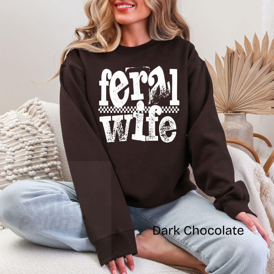 Feral Wife Crewneck Sweatshirt