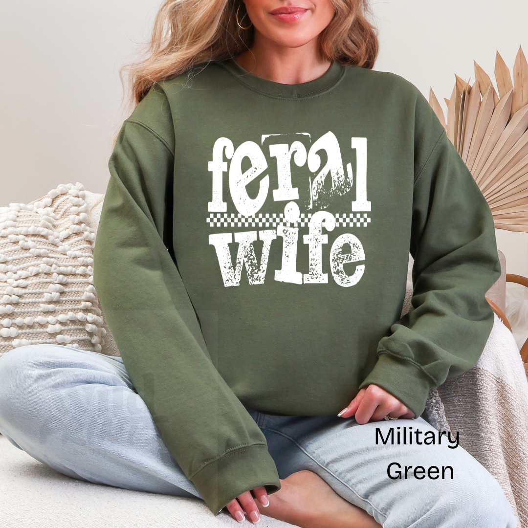 Feral Wife Crewneck Sweatshirt