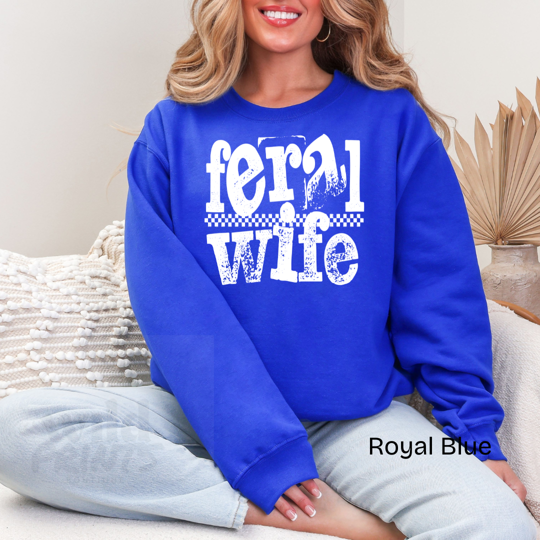Feral Wife Crewneck Sweatshirt