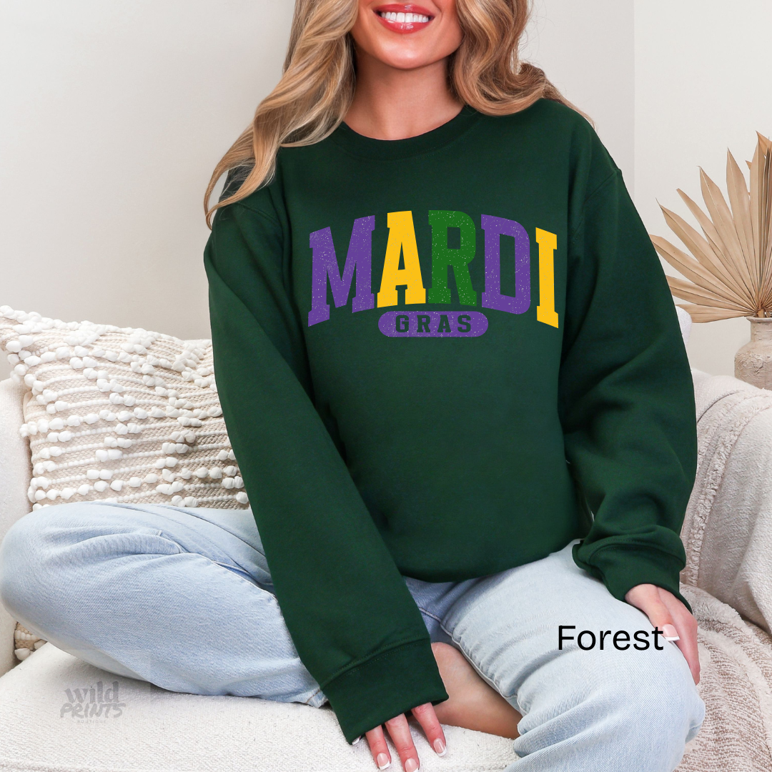 Mardi Gras Crewneck Sweatshirt