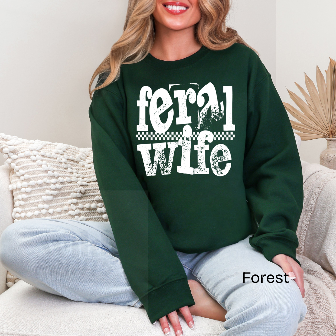 Feral Wife Crewneck Sweatshirt