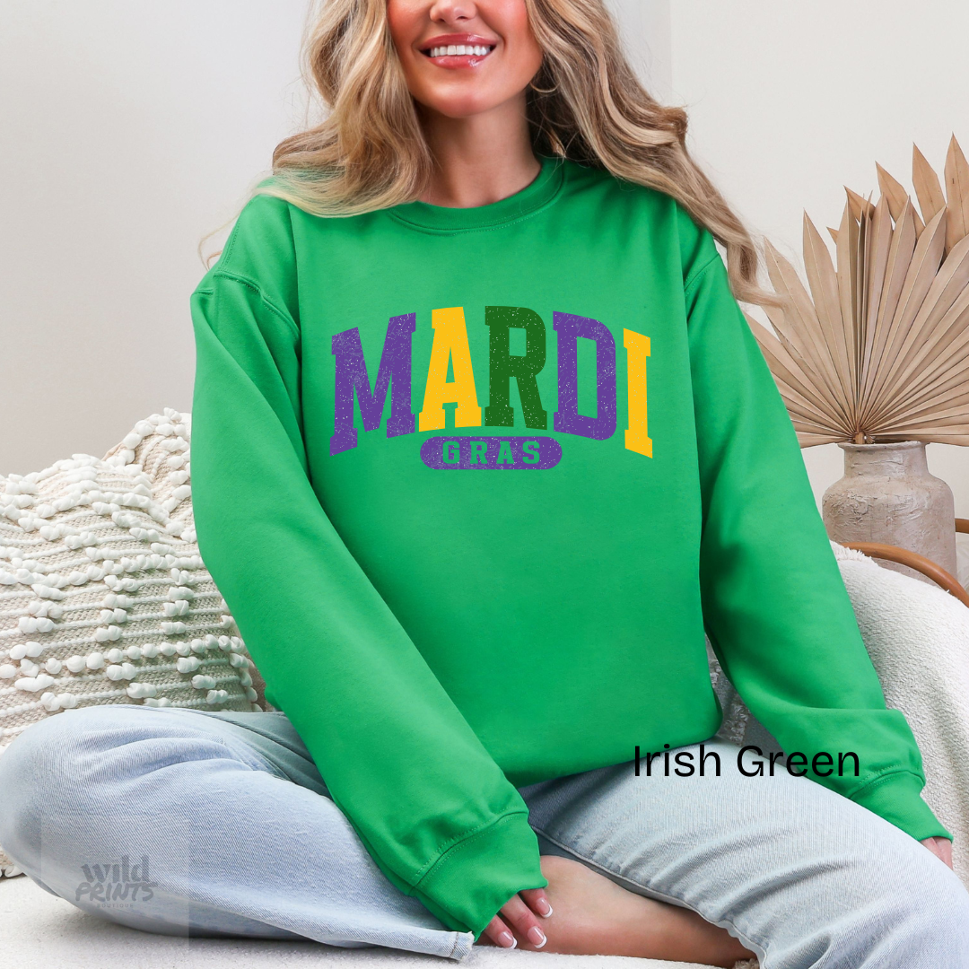 Mardi Gras Crewneck Sweatshirt