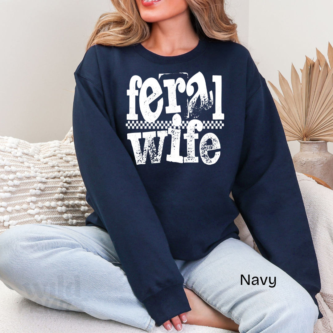 Feral Wife Crewneck Sweatshirt