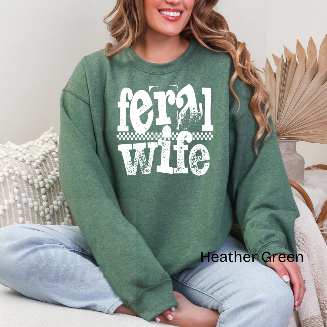 Feral Wife Crewneck Sweatshirt