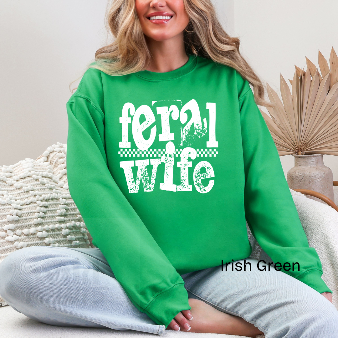 Feral Wife Crewneck Sweatshirt