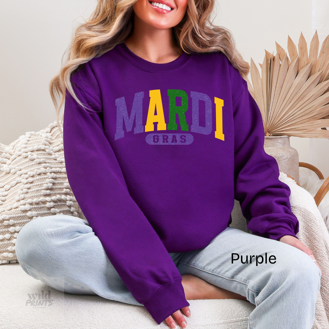 Mardi Gras Crewneck Sweatshirt