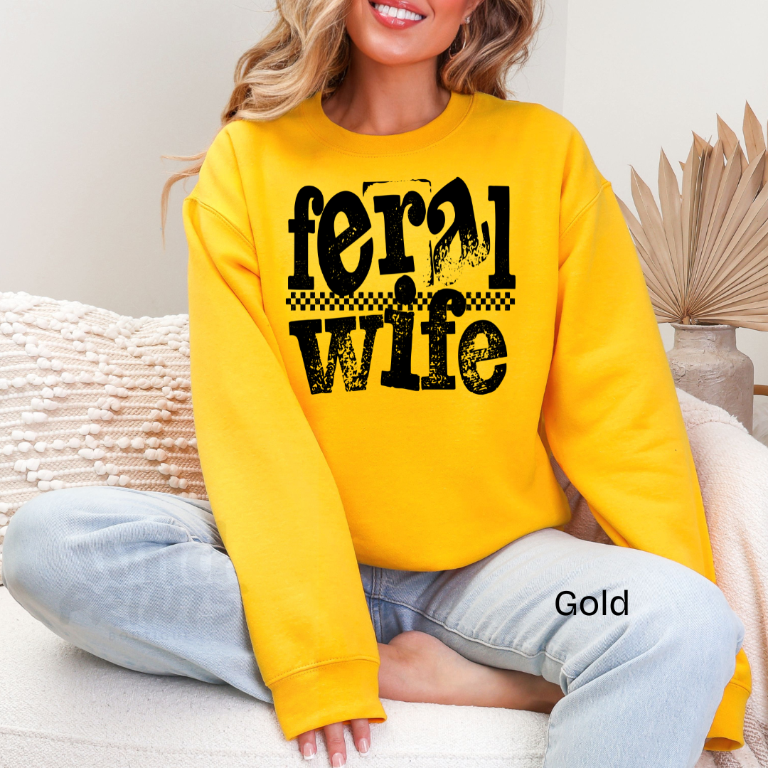 Feral Wife Crewneck Sweatshirt