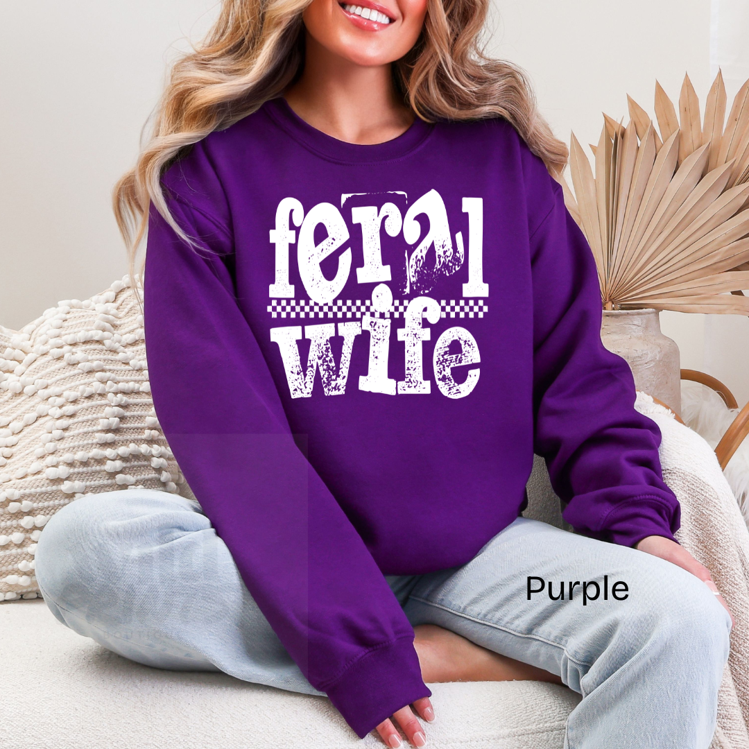 Feral Wife Crewneck Sweatshirt