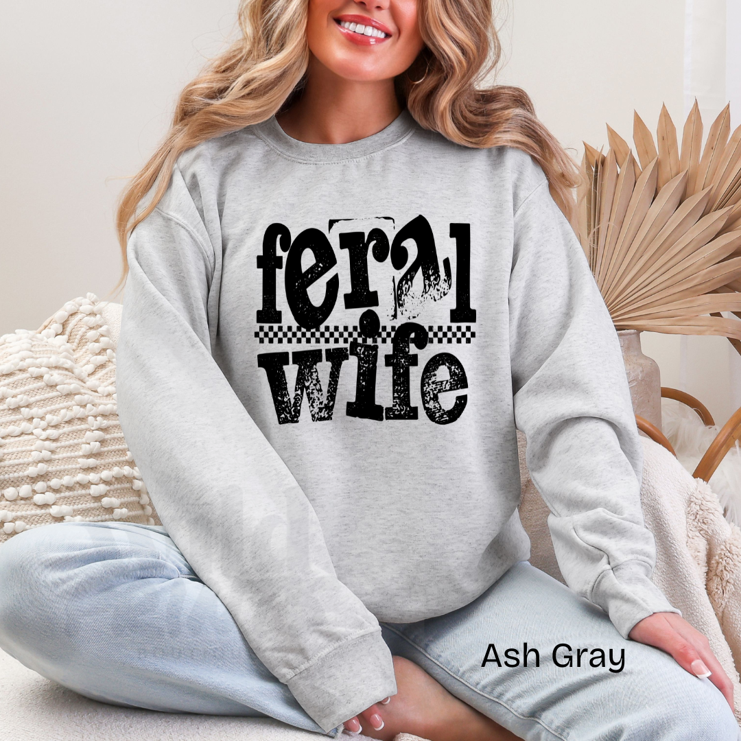 Feral Wife Crewneck Sweatshirt