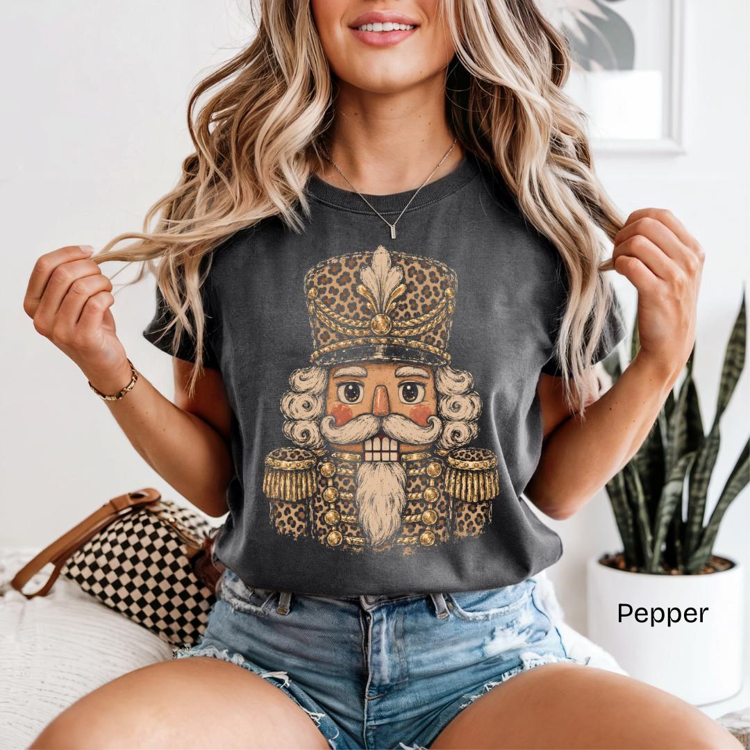Leopard Nutcracker Comfort Colors T-Shirt