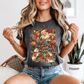 Retro Santa Nutcracker Snowman Checkered Comfort Colors T-Shirt