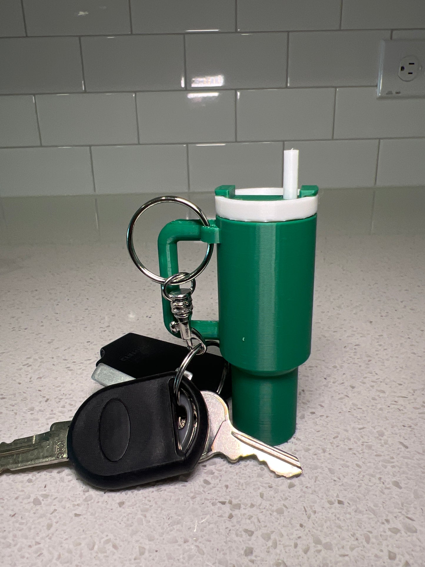 Tumbler Chapstick Keychain