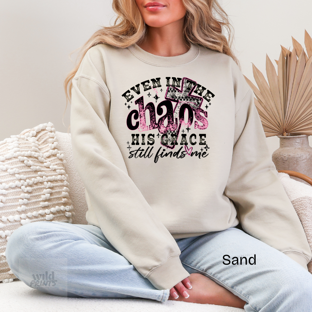 Even in The Chaos Crewneck