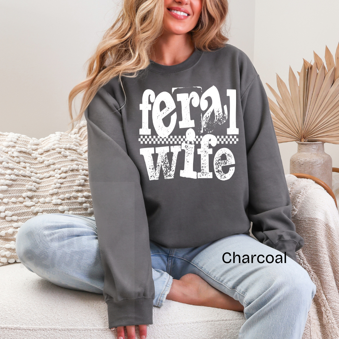 Feral Wife Crewneck Sweatshirt