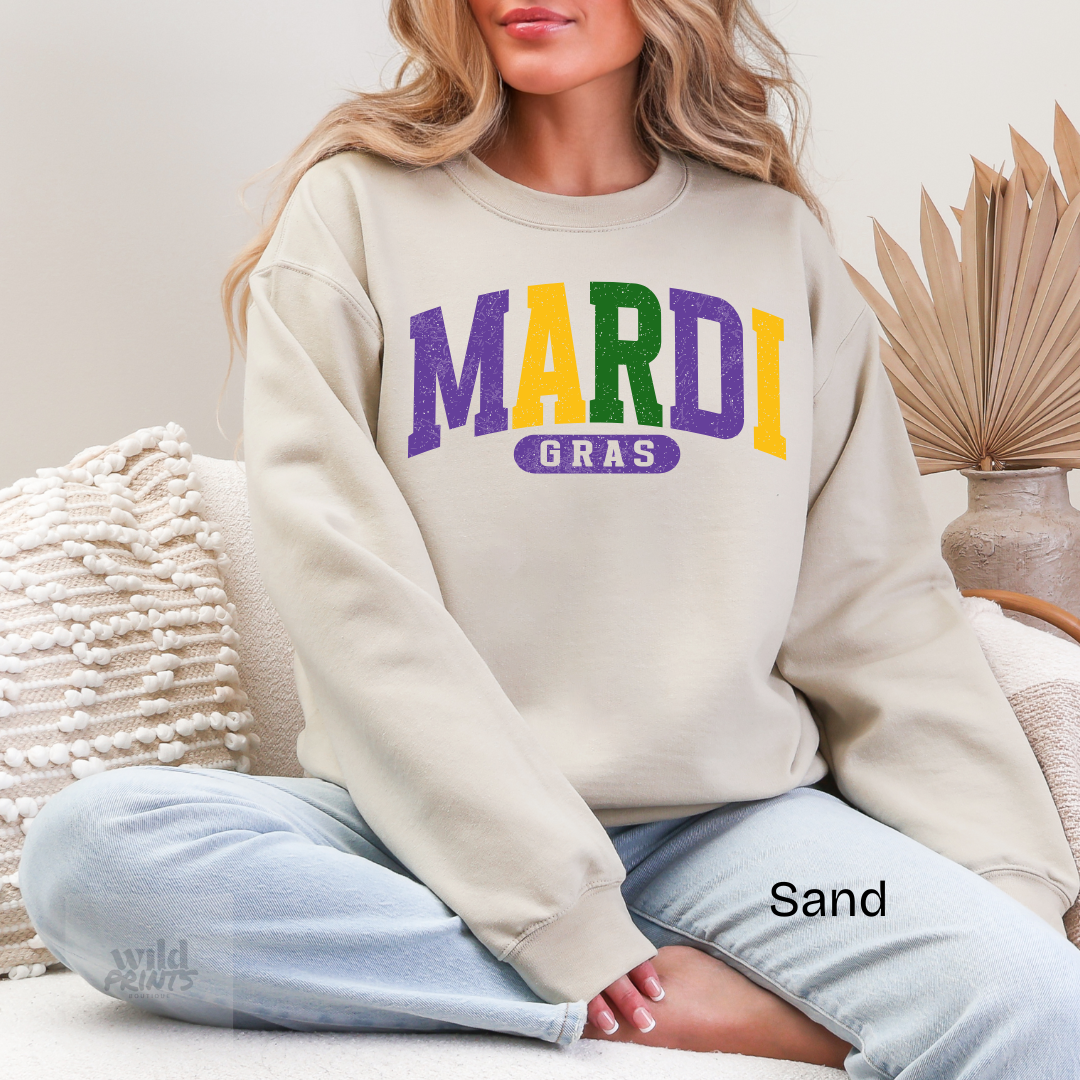 Mardi Gras Crewneck Sweatshirt