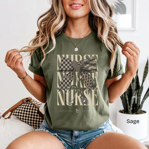 Camo Nurse Comfort Colors T-Shirt