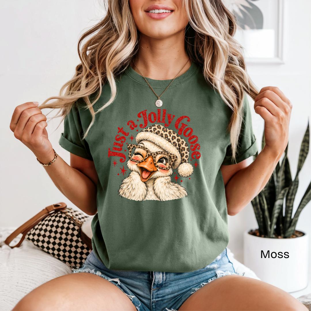Just A Jolly Goose Comfort Colors T-Shirt