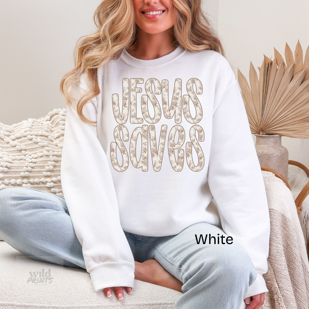JESUS SAVES Crewneck