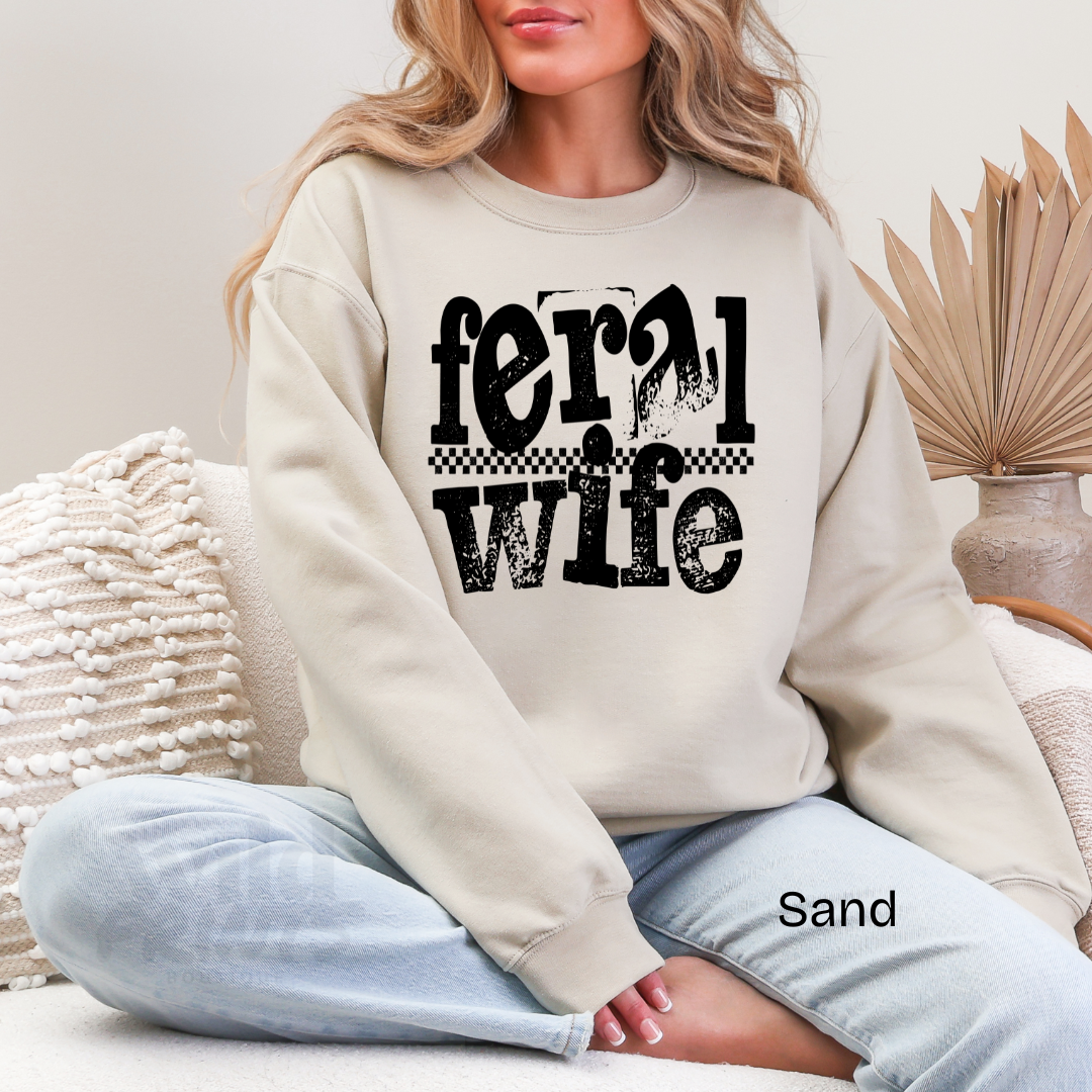 Feral Wife Crewneck Sweatshirt