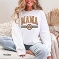 MAMA Pumpkin Varsity Gildan Crewneck Sweatshirt