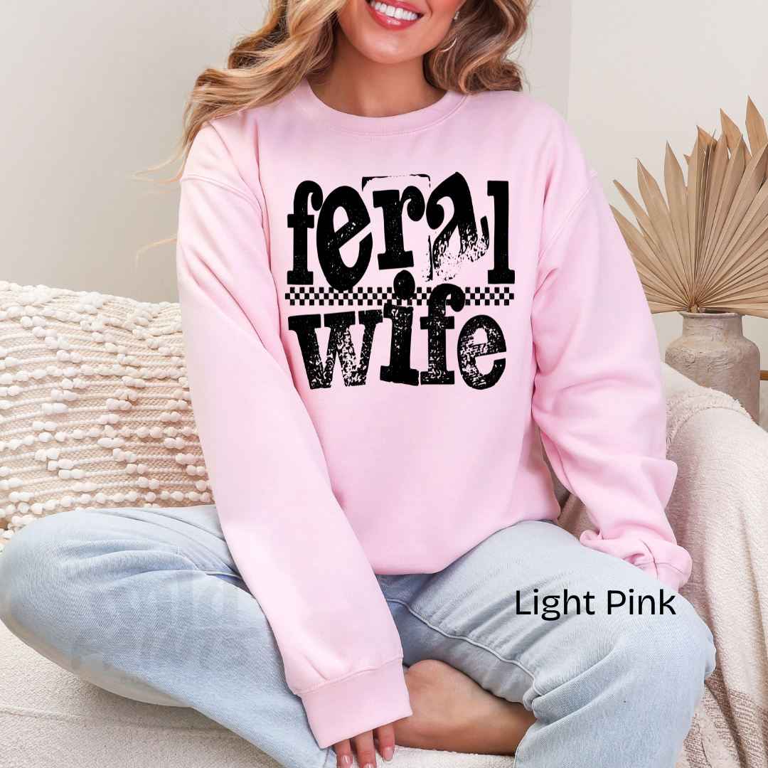 Feral Wife Crewneck Sweatshirt