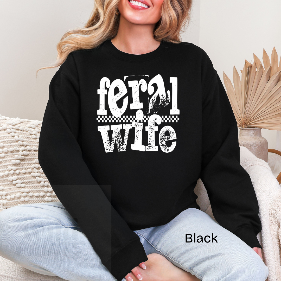 Feral Wife Crewneck Sweatshirt