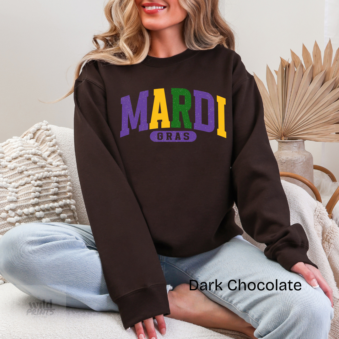 Mardi Gras Crewneck Sweatshirt