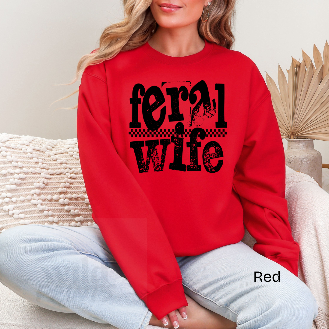 Feral Wife Crewneck Sweatshirt