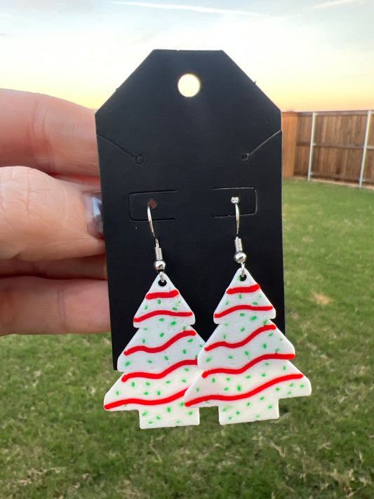 Christmas Cake Earrings