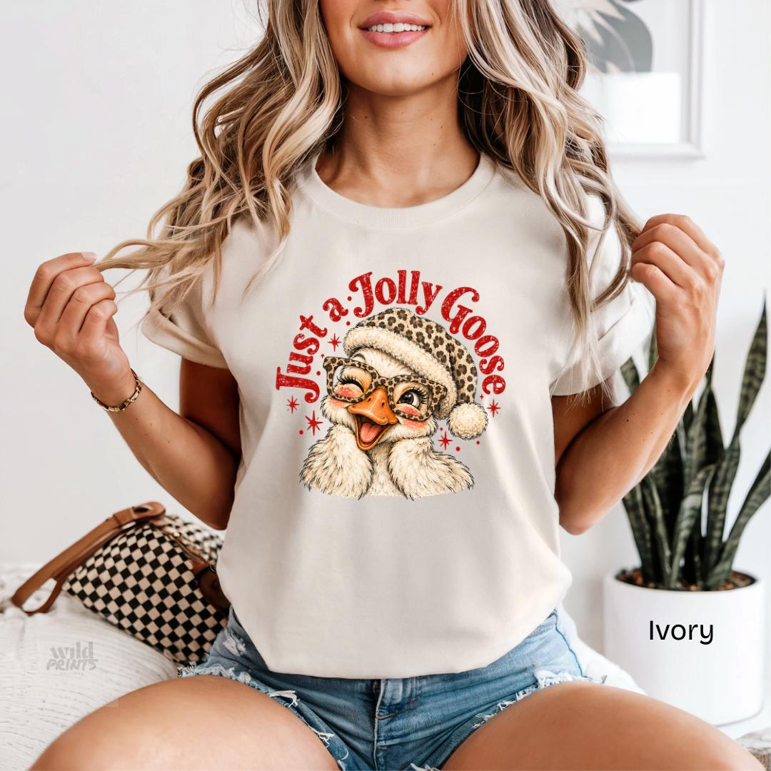 Just A Jolly Goose Comfort Colors T-Shirt